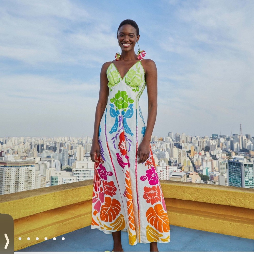 FARM Rio Multicolor Floral Maxi Dress